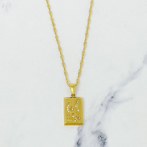 Shimmer and Sparkle Statement Necklace zieselo