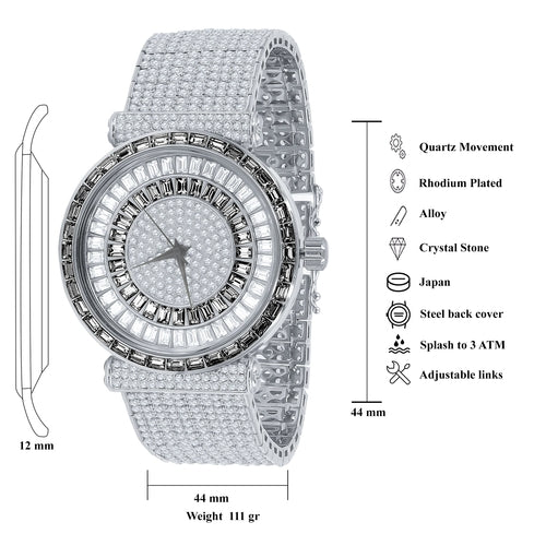FOXY CZ ICED OUT WATCH | 5110347 zieselo
