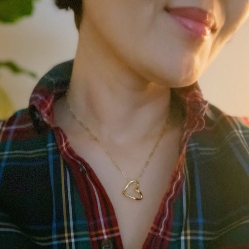 Heart And Chain Necklace zieselo