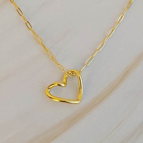Heart And Chain Necklace zieselo