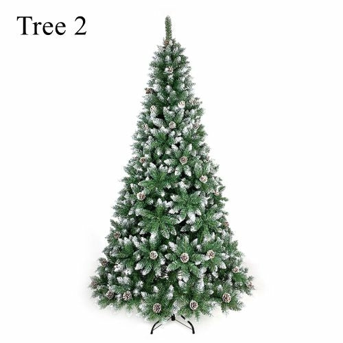 Artificial PVC Flocked Christmas Tree 7FT Snow Hinged Christmas Tree zieselo