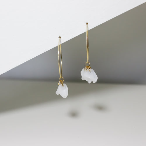 Emma White Hoops zieselo