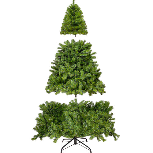Artificial Fir Christmas Tree Holiday Decoration 350 LED Lights zieselo
